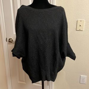 Vince dark grey gorgeous shawl/sweater Sz L yak
